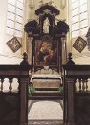 Peter Paul Rubens Rubes'funerary chapel in St Jacob's Church Antwerp,with the artist's (mk01) oil